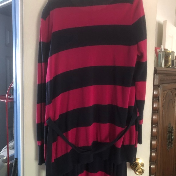 Dress set with matching wrap tie sweater - Picture 2 of 3